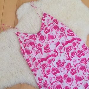 Motel Rocks Rose Print Slip Dress